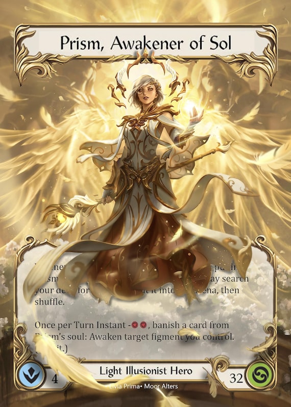 Flesh and Blood FAB Prism, Awakener of Sol NM Cold Foil