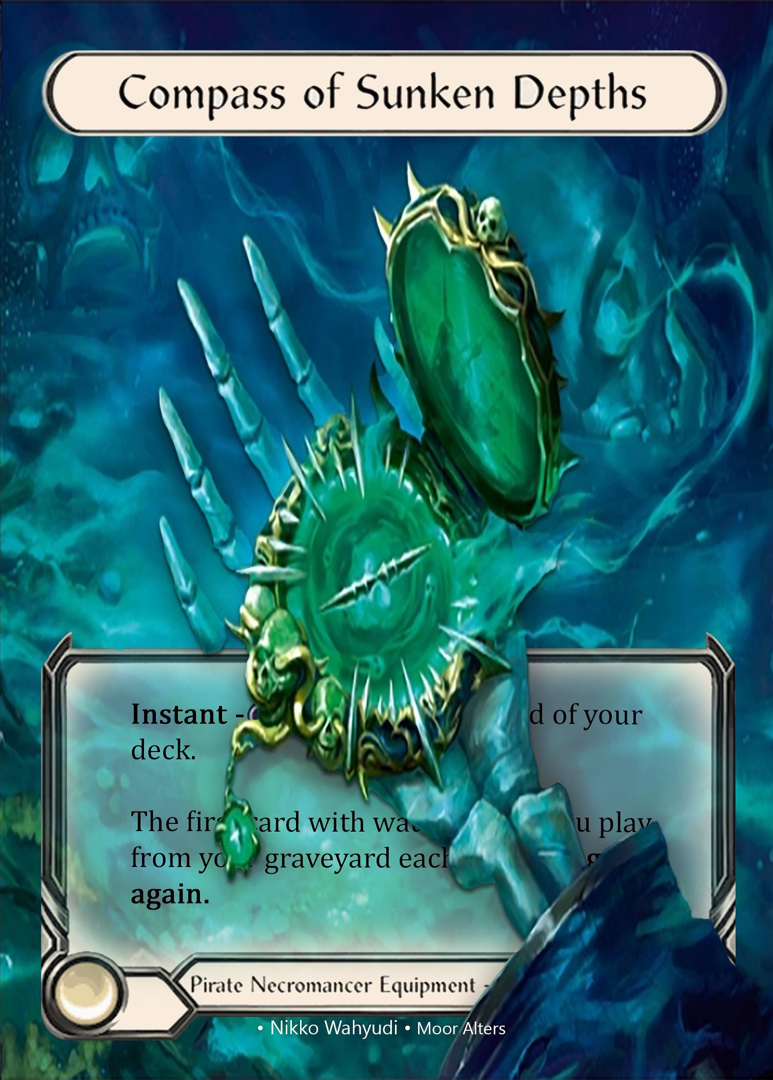 Compass of Sunken Depths - Alter Token - Flesh and Blood TCG