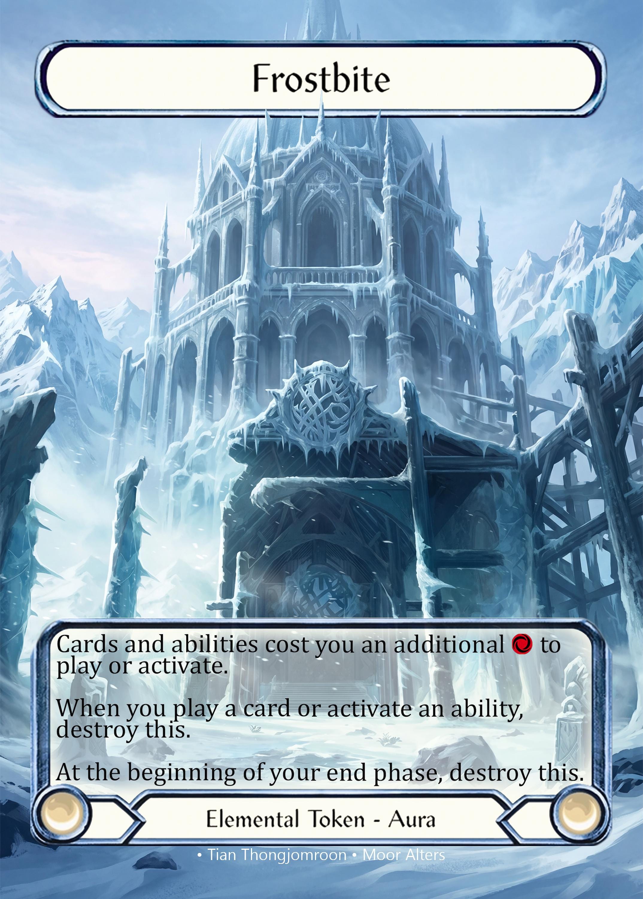 その他 Flesh and Blood Frostbite CF Frostbite Token - Flesh and Blood TCG - Etsy