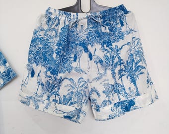 Safari Summer Cotton Shorts Women: Lightweight Comfortable High Waist Boho Shorts