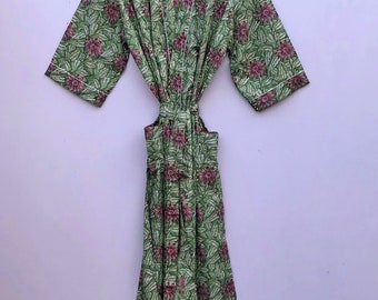 Kimono femme, kimono en coton, vêtements de détente, vêtements de nuit, vêtements de plage, bikini cover up, robe de chambre grande taille, robe de chambre de demoiselle d'honneur, robe de chambre bohème, cadeau pour elle