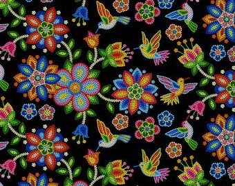 Studio E Tucson 640E-BLACK Black Beaded Hummingbirds