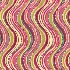 100％安い June Arrow, & Ink QT, Bee, #26623-P Stripe Wavy Olivia, ビカクシダ