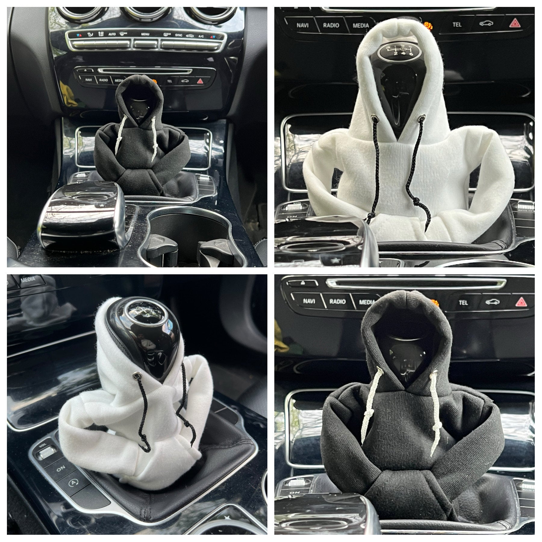 Shifter Hoodie, Gear Knob Hoodie Car Accessories, Shipping from USA, Funny  Gear Shifter Knob Cover, Shifter Cover, Funny Gift, Mini Hoodies (Gray)