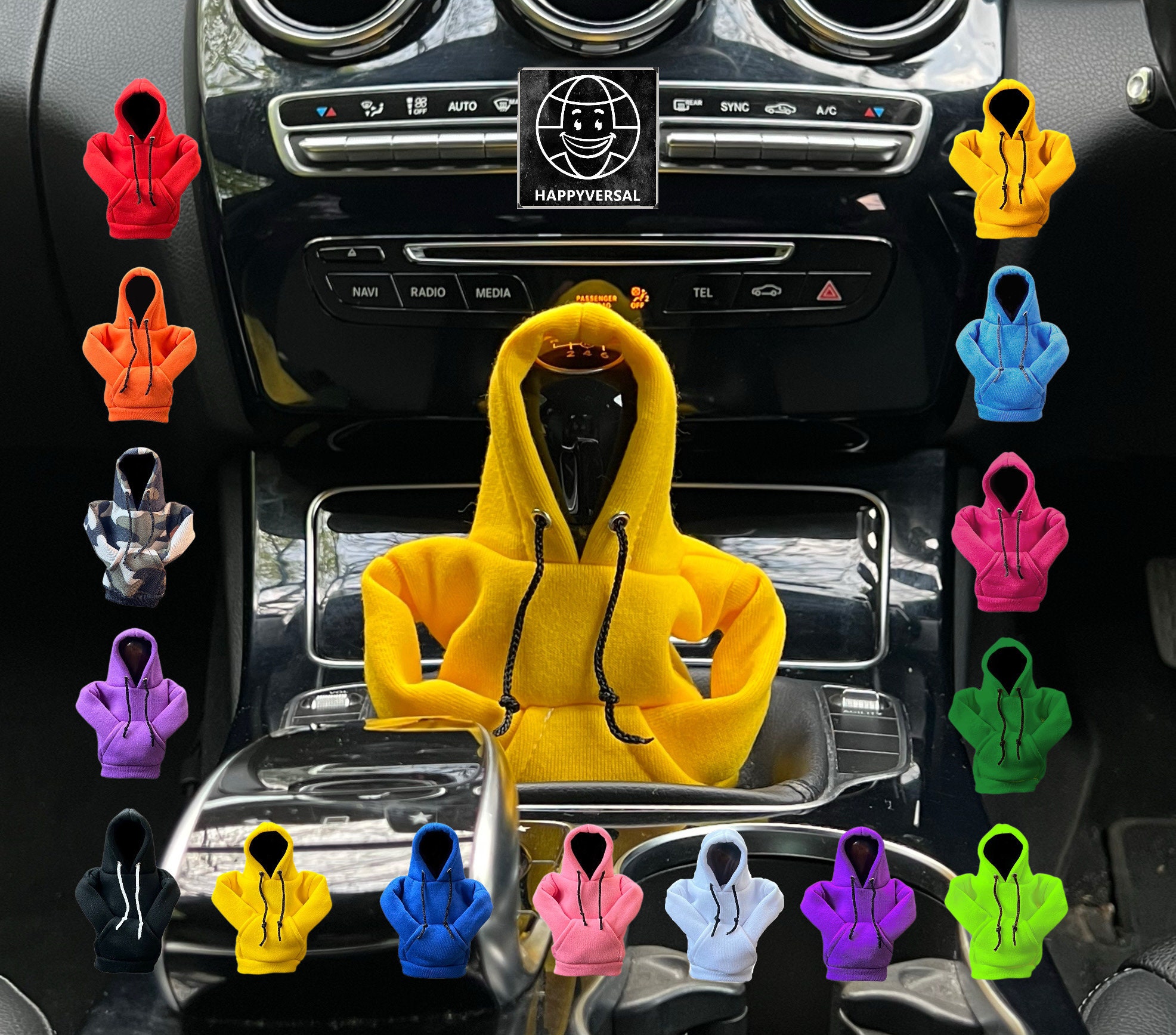 Happyversal Shifter Hoodie, Gear Knob Hoodie Car Accessories, Funny Gear  Shifter Knob Cover, Shifter Cover, Funny Gift, Mini Hoodies 