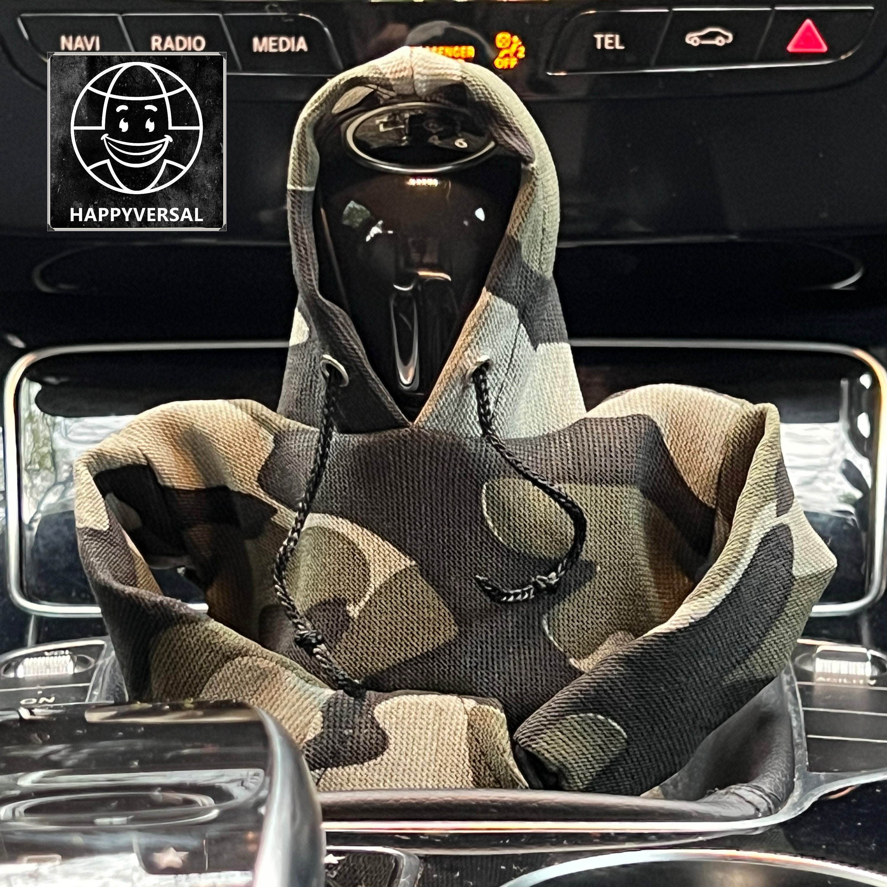 Luckxing Schaltknauf Hoodie,Lustiger Schaltknauf-Pullover-Hoodie für  Auto-Schalthebel  Verstellbare und stilvolle Schalthebelabdeckung,  Schalthebelabdeckung für, Autozubehör für den Innenbereich: : Auto  & Motorrad