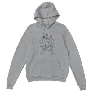 Hoodie, classic, unisex hooded sweater, butterfly