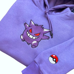 Gengar hoodie with ears new arrivals