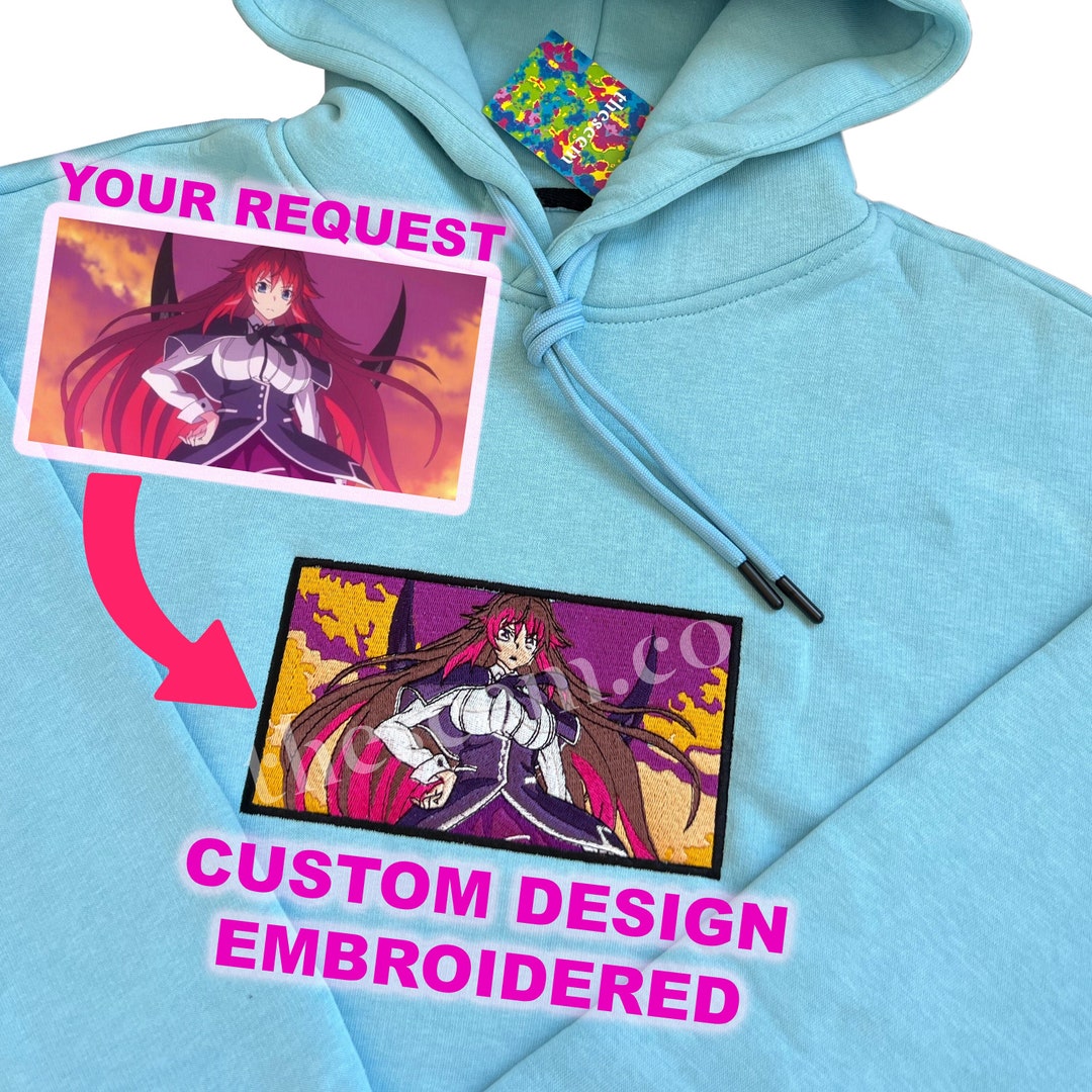 Custom Embroidered Sweatshirt & Hoodie, Custom Photo, Embroidered ...