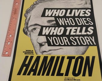 Hamilton Broadway Playbill Cover Poster - 11x17 Print
