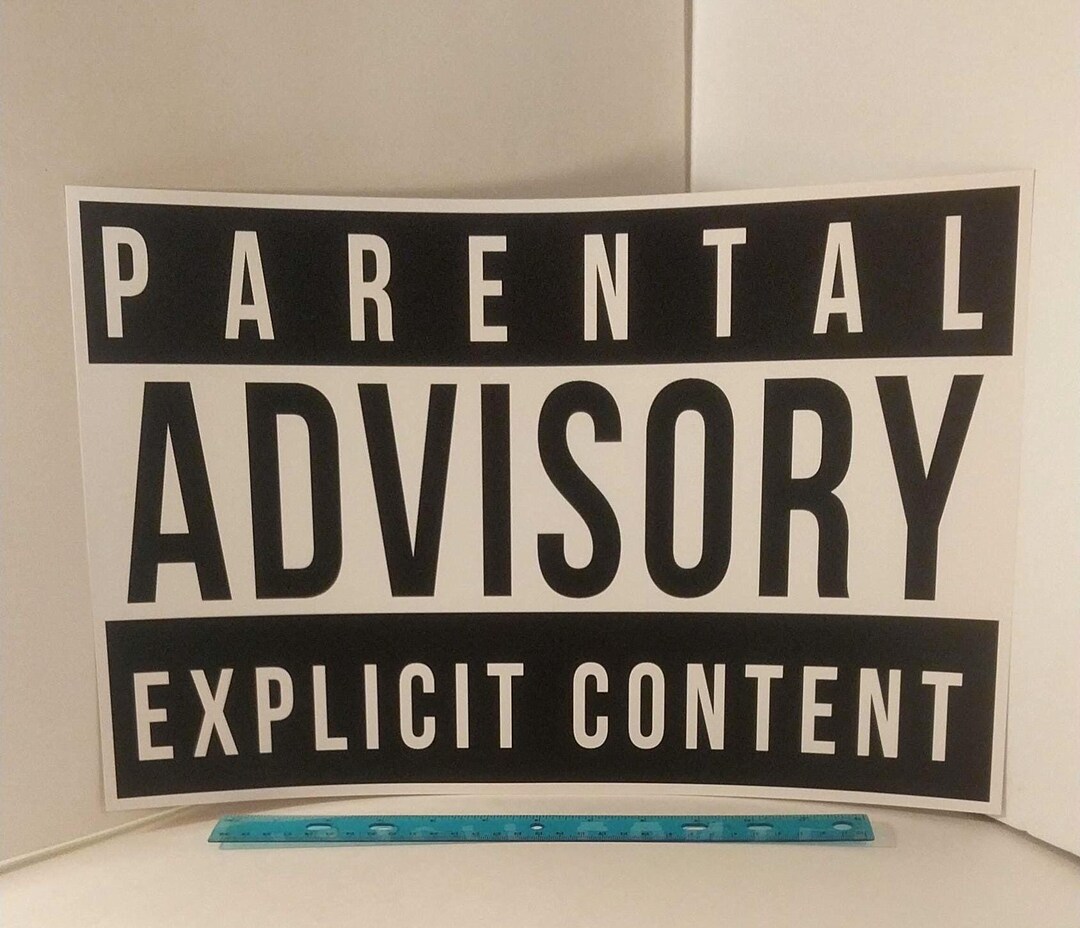 Parental Advisory Label Poster 11x17 Inch Print Perfect for Framing - Etsy