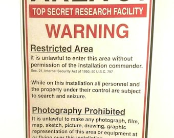 Area 51 Poster                           11x17inch print   Perfect for framing