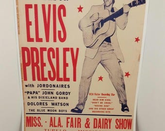 Elvis Show Poster, Tupelo Mississippi Print (11x17 inch)