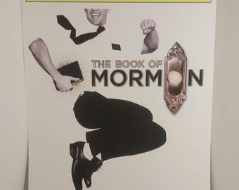 Book of Mormon Playbill Poster, Broadway Cover Art (11x17 Print)