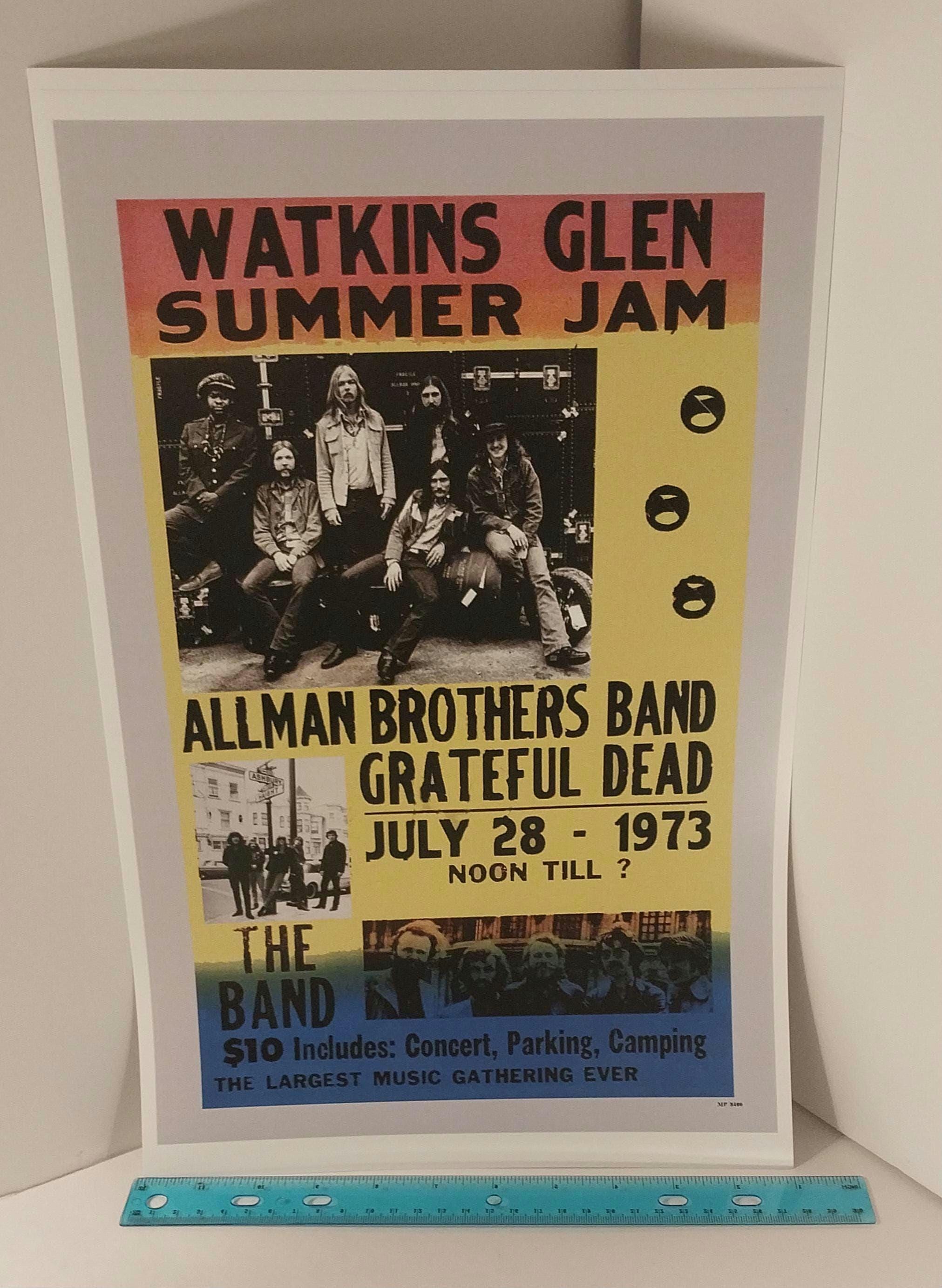 Grateful Dead Watkins Glen Summer Jam Concert 1973 (11x17 Print