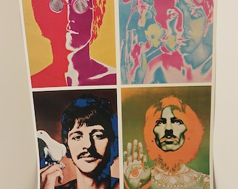 The Beatles Banner Original Printing Poster by Richard Avedon for