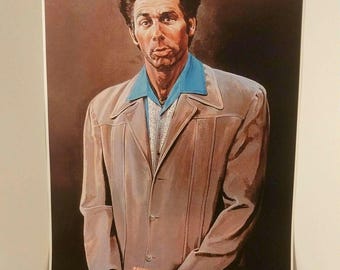 Kramer Art Print Seinfeld TV Show, 1992 Episode (11x17 inch)