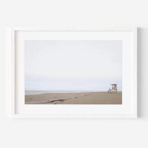 Newport Beach Photography Print: California Coastal Lifeguard Tower Art LOT# A305