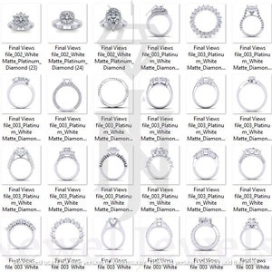3D Printable Ring Collection: 50+ STL Models image 6