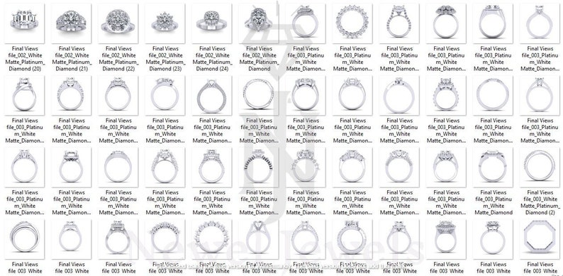 3D Printable Ring Collection: 50+ STL Models image 6