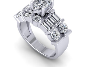 Archivo de anillo STL 3D NJ-2242 con renders