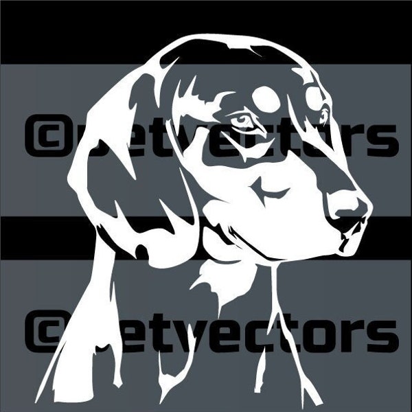Slovakian Hund eps svg png vector cutting file whie negative