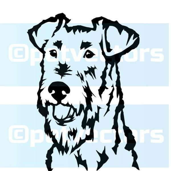 Irish Terrier dog eps svg png vector cutting file