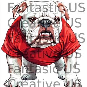 Sofortiger Download Englisch Bulldogge Trikot Fußball einschließlich JPEG-, SVG- und PNG-Dateien Perfekt für die Sublimation auf Shirts und anderen Oberflächen