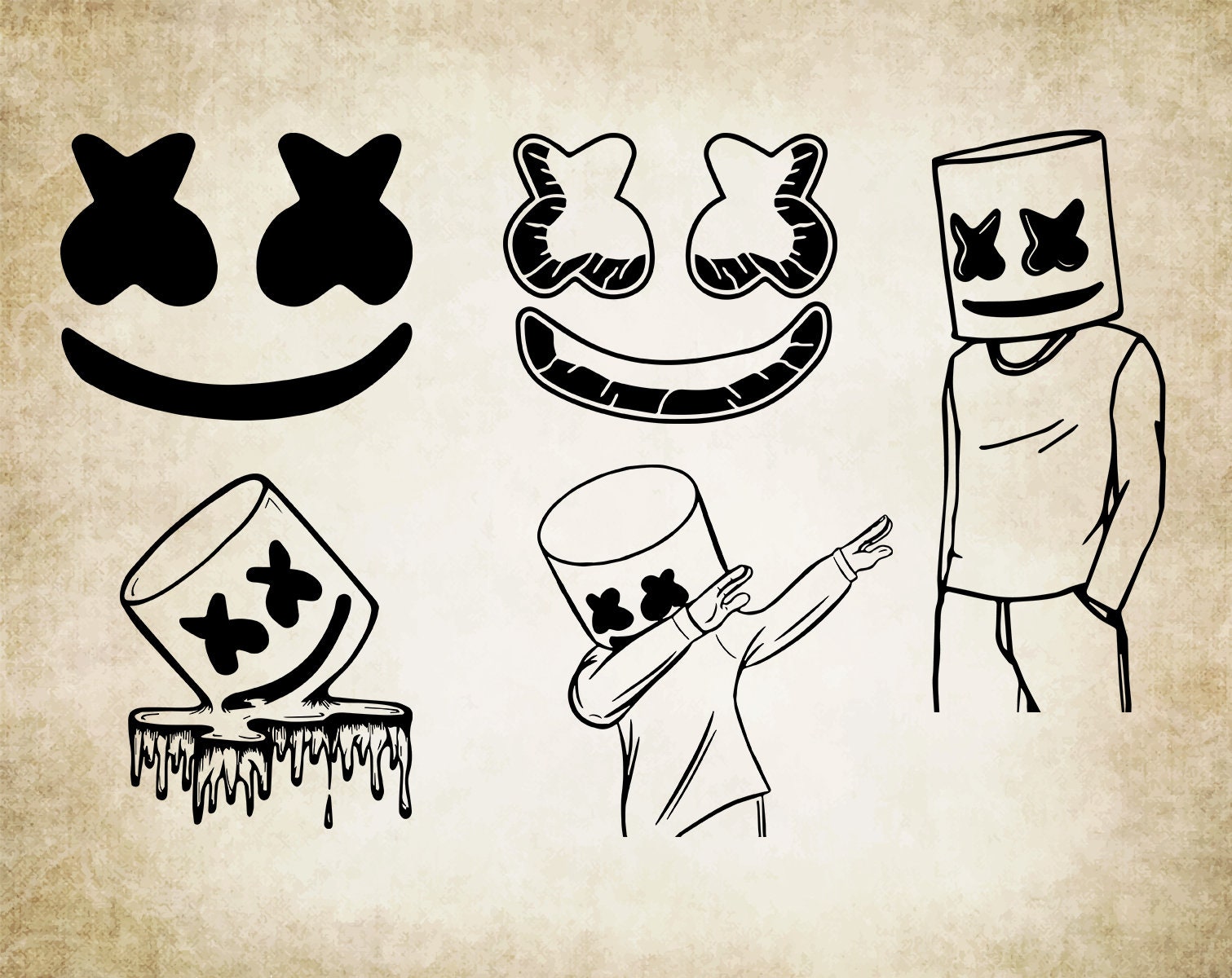 How To Draw Marshmello @ Howtodraw.pics