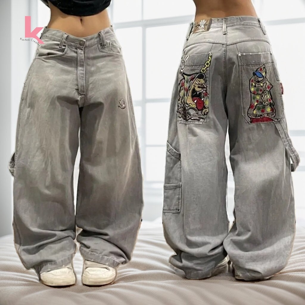 HOUZHOU Beige Baggy Women Cargo Pants Japanese Style Harajuku Fashion Hip  Hop Streetwear Zipper Trousers Oversized Female Casual