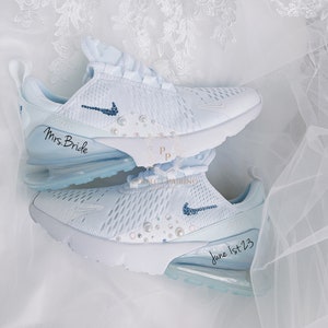 Wedding Bridal Sneaker Personalized Nike Air Max 270 Wedding Sneaker Wedding Shoe for the BRIDE Etsy