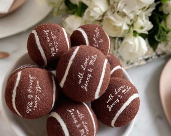 Lembrancinhas de casamento personalizadas para cães, bola de tênis personalizada com mensagem de amor, presente para jogador de tênis