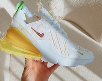 Zapatillas de boda personalizadas: Air Max 270 con cristales de Swarovski