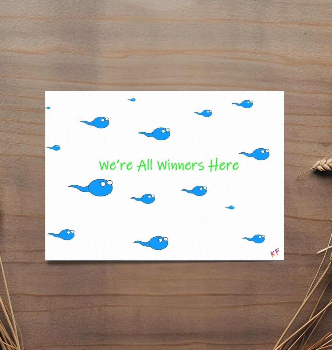 We're All Winners Here Postcard - Etsy