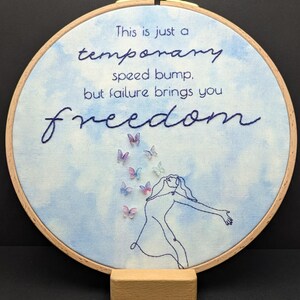Hand-Embroidered Taylor Swift Inspired *OPALITE* 8-Inch Embroidery Hoop w Butterflies, The Life of a Showgirl, Swiftie, Christmas, Hanukkah