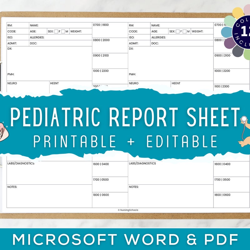 Peds R.pdf Nurse Peds Sheet - Etsy
