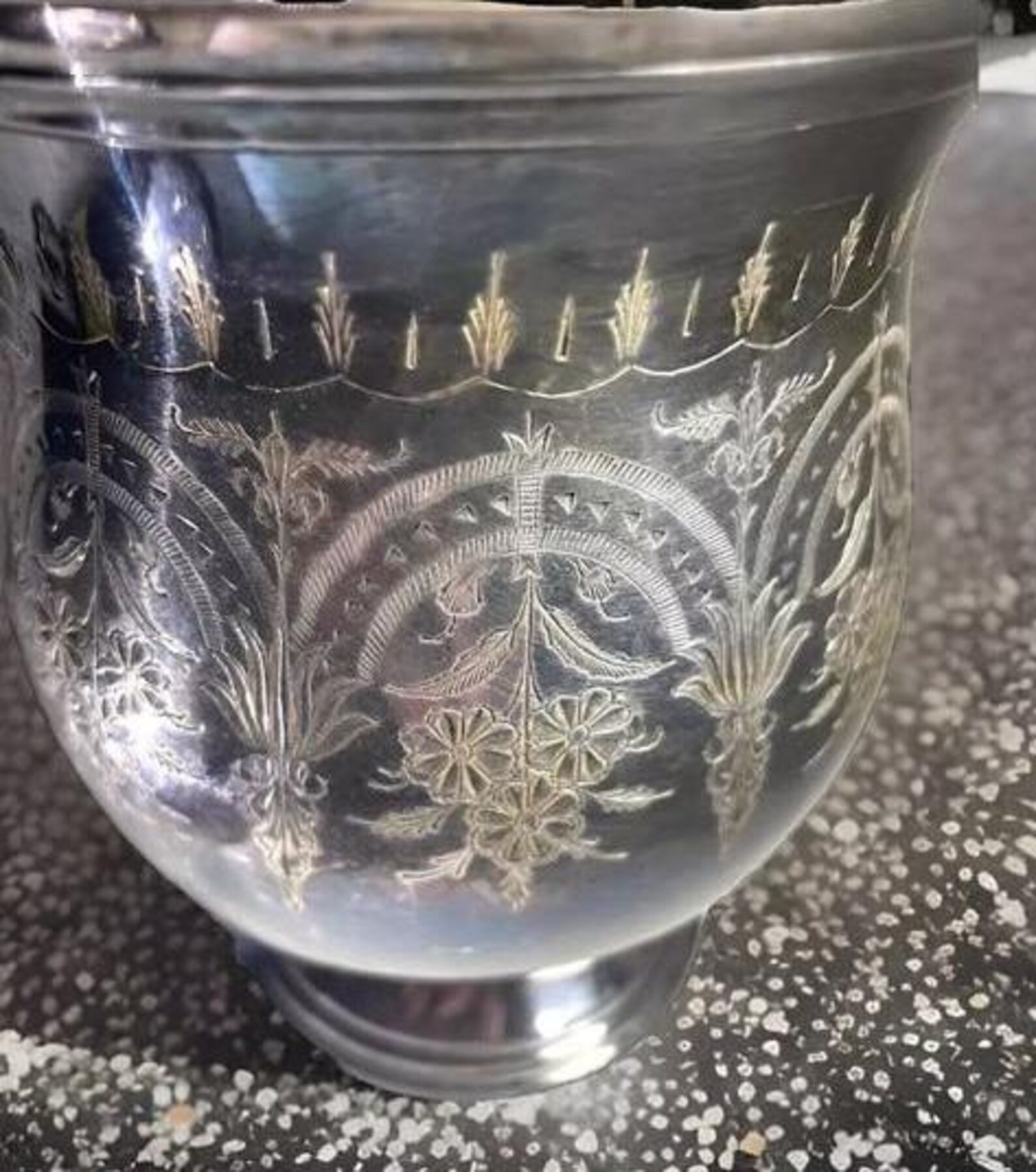 Antique Small Silverplate Ice Bucket With Tongs Etsy — free download