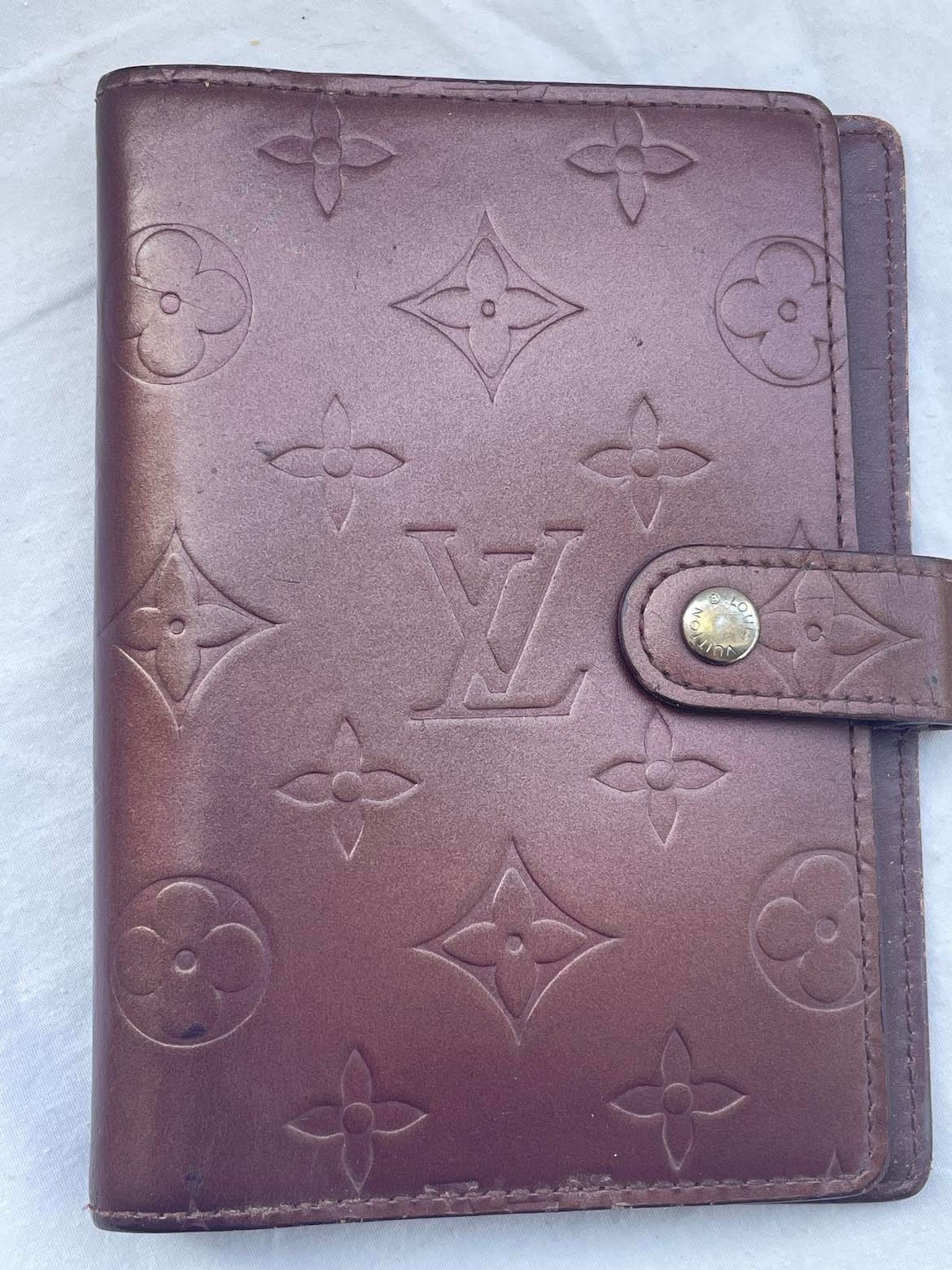 Louis Vuitton Small Black Epi Six Ring Agenda Cover - Ann's