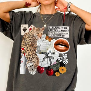 Comfort Colors® Vintage western Collage Shirt, Yallternative Western Graphics shirt, Country Concert Fashion, Outlaw cowgirl, western retro