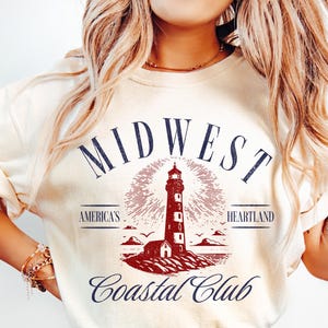 Comfort Colors® Midwest Coastal Club Midwest Shirt Midwest T shirt Midwest Tshirt Midwest Tee Gift for Midwesterner Midwest Gift