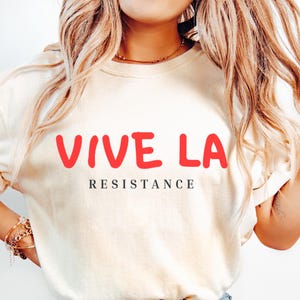 Comfort Colors® Vive La Resistance, Vive La Resistance Shirt, Feminist Shirt, Feminist Gift, Empowering Shirt  Women Female Shirt Anti Maga