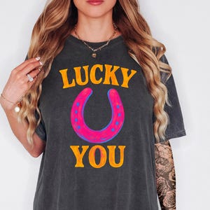 Comfort Colors® Lucky You Shirt Vintage western Shirt, Yallternative Western Graphics shirt, Country Concert, Outlaw Cowgirl, Western Retro