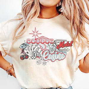 Comfort Colors® Cowboys Cowgirl Shirt, Rodeo T-Shirt, Cowgirl Tee, Country Concert Tshirt, Western Graphic Tee For Women