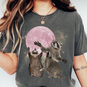 Comfort Colors® Lustiges Waschbär-Shirt, Waschbär-T-Shirt, lustiges Tier-Shirt, Waschbär-T-Shirt, lustiges Waschbär-T-Stück, Meme-Shirt
