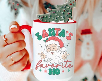 Santa&#39;s Favorite Ho Mug Funny Christmas Mug Santa Coffee Mug Holiday Coffee Mug Christmas Gifts