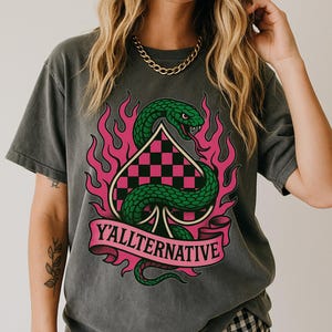 Comfort Colors® Western Spade Shirt Vintage western Shirt, Yallternative Western Graphics shirt, Country Concert, Outlaw cowgirl