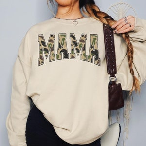 Camo Mama Shirt, Camouflage Mama Shirt, Cute Camo Shirt for Her, Camo Mom Shirt, Women&#39;s Camouflage Shirt, Camo Shirt