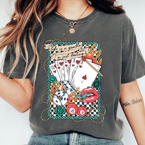 Comfort Colors® Cowgirl Shirt, Gambling Shirt, Rodeo T-Shirt, Cowgirl Tee, Country Concert Tshirt, Western Graphic Tee For Women
