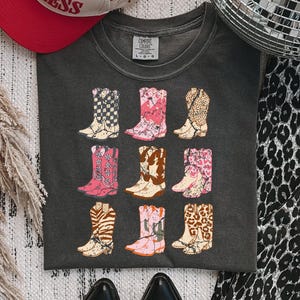 Comfort Colors® Cowgirl Shirt, Cowboy Boots Shirt, Rodeo T-Shirt, Cowgirl Tee, Country Concert Tshirt, Western Graphic Tee For Women