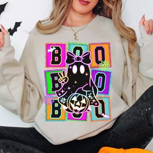 Halloween-trui, Halloween-shirt, Griezelig seizoen, Halloween-sweater, Retro Griezelig seizoen, Halloween-ronde hals